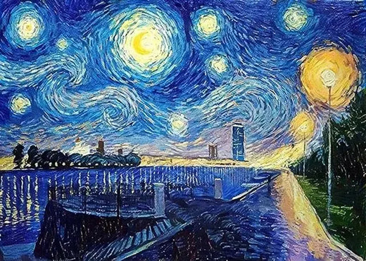 Diamond Painting DIY - Sterrennacht aan de Kade