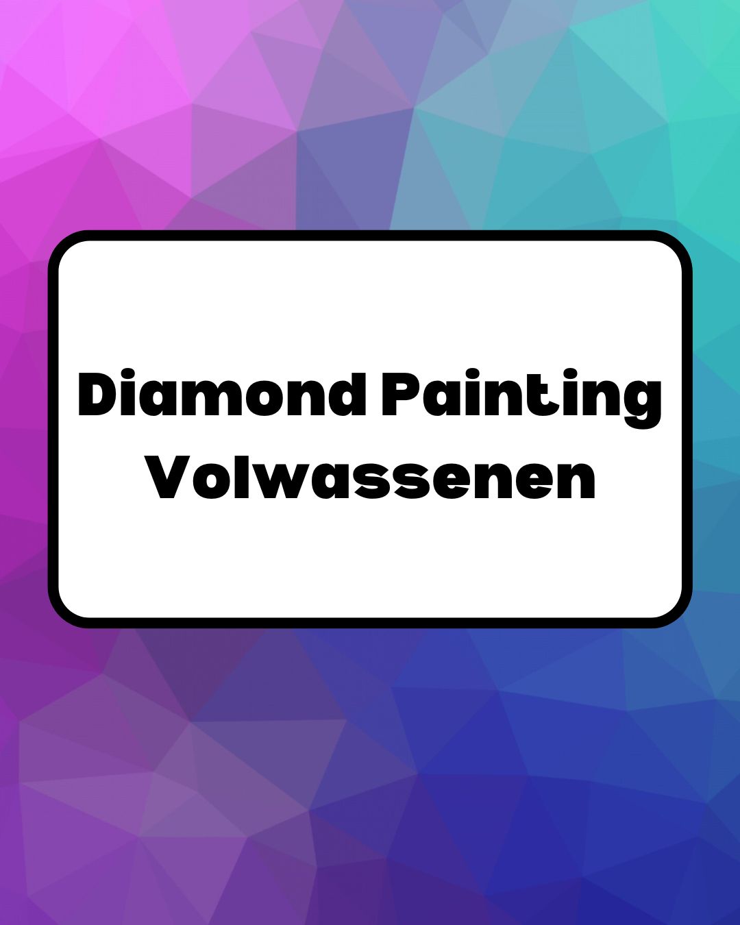 Diamond Painting Volwassenen - Glittercraft