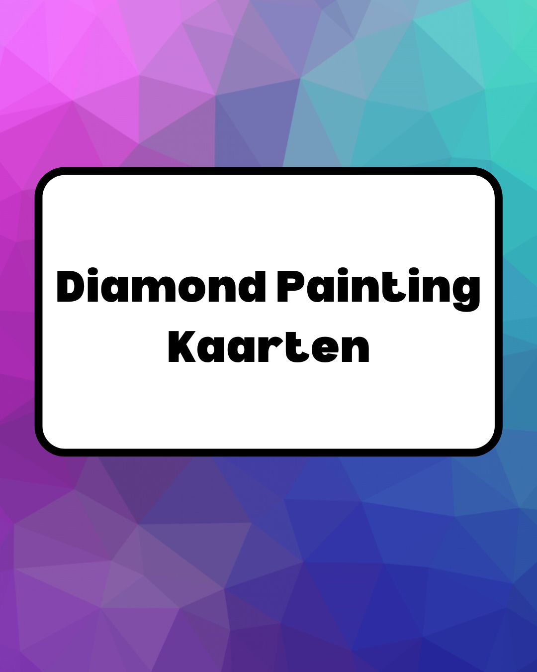 Diamond Painting Kaarten - Glittercraft