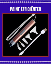Diamond painting pen met licht en 5 opzetstukjes voor nauwkeurig steentjes plaatsen