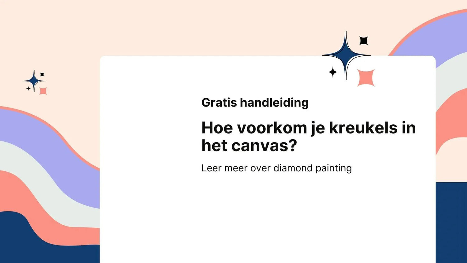 Hoe voorkom je kreukels in het canvas van je painting?