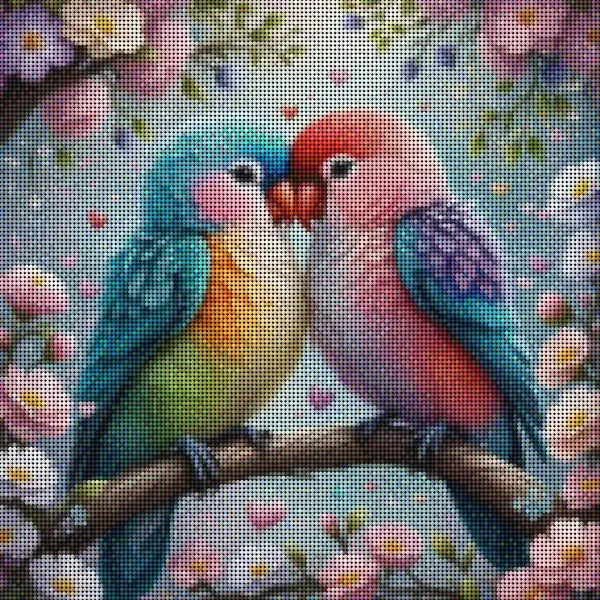 Diamond Painting DIY - Tortel Papegaaien 🦜✨