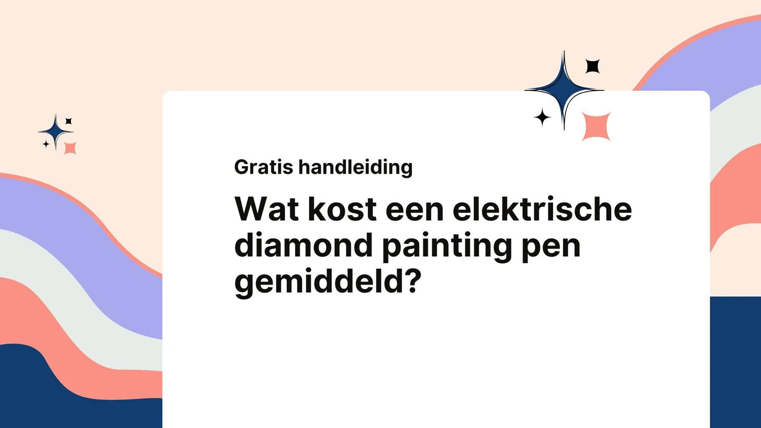 Wat kost een elektrische diamond painting pen gemiddeld?