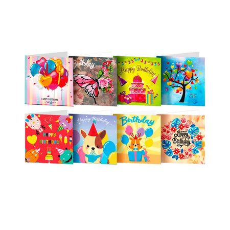 Diamond Painting Kaarten - Verjaardag - Dieren