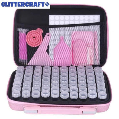Diamond Painting Opbergkoffer - Roze - Glittercraft