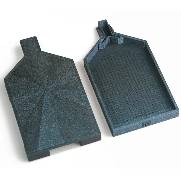 Zwarte premium diamond painting bakjes voor het sorteren van steentjes