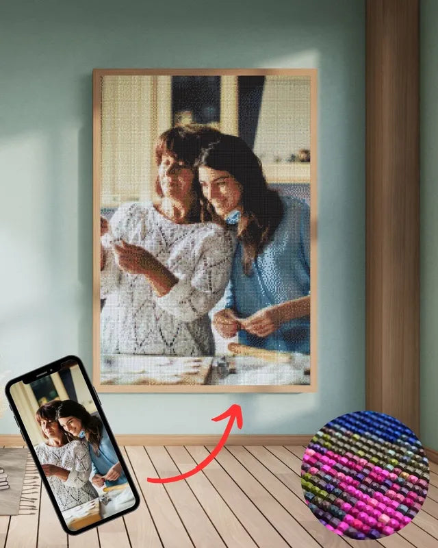 Diamond painting eigen foto alternatief voor Kruidvat – gepersonaliseerd kunstwerk van jouw afbeelding