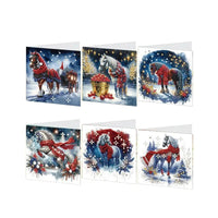 Diamond Painting Kerstkaarten - Kerst Paard - Glittercraft