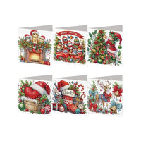 Diamond Painting Kerstkaarten - Schattige Kaartenset - Glittercraft
