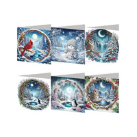 Diamond Painting Kerstkaarten - Stille Nacht - Glittercraft