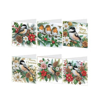 Diamond Painting Kerstkaarten - Vogels - Glittercraft