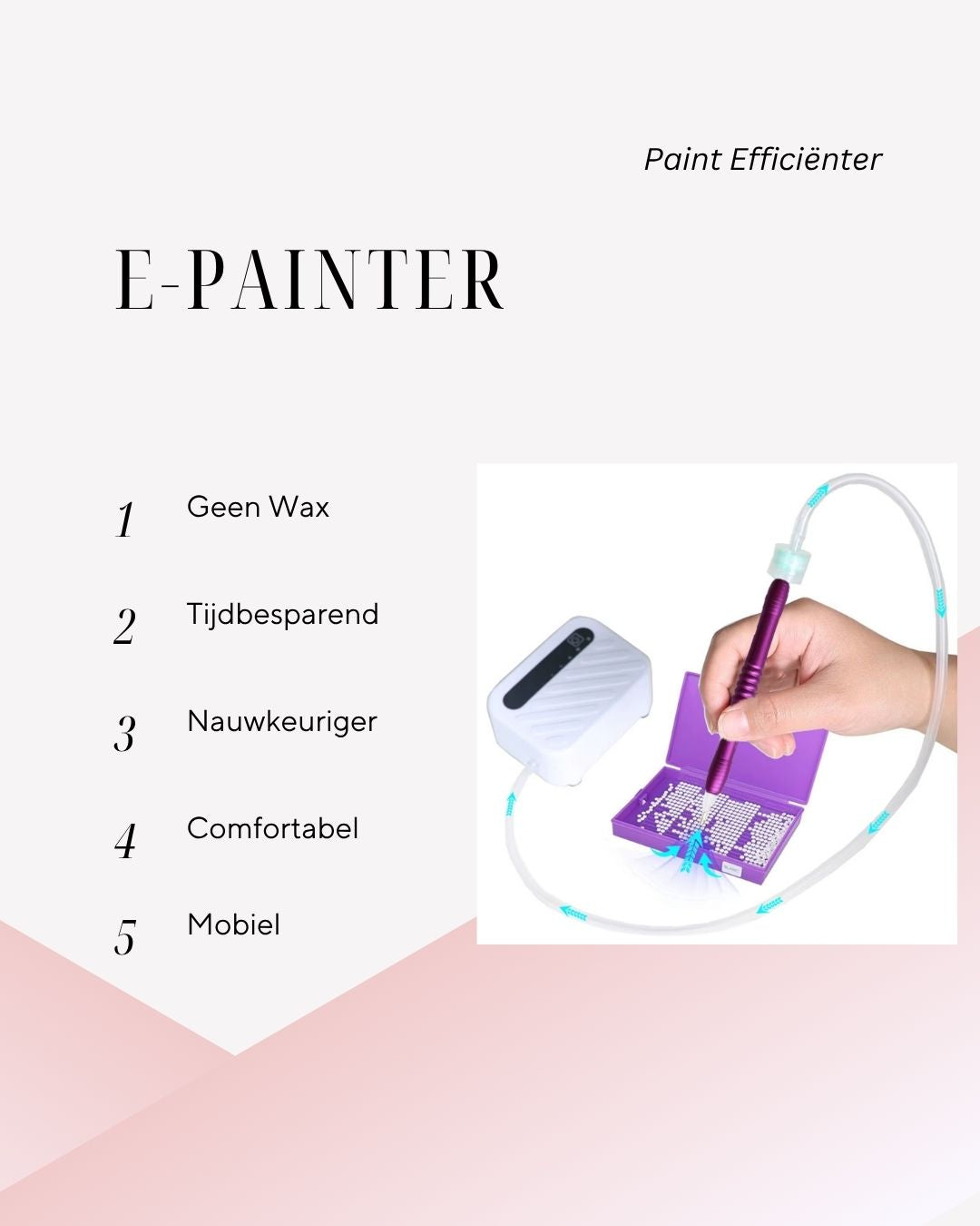 Voordelen van de Elektrische diamond painting pen: geen wax nodig, tijdbesparend, nauwkeurig, mobiel en comfortabel