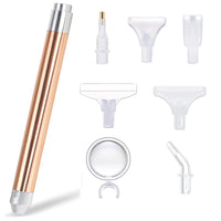Multifunctionele diamond painting pen met licht en verwisselbare tips voor sneller werken.