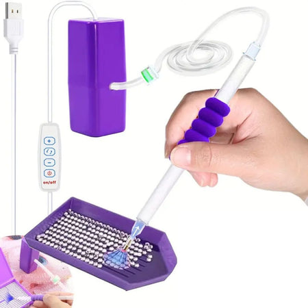 Elektrische Pen voor Diamond Painting - Met Vacuümtechniek - Glittercraft