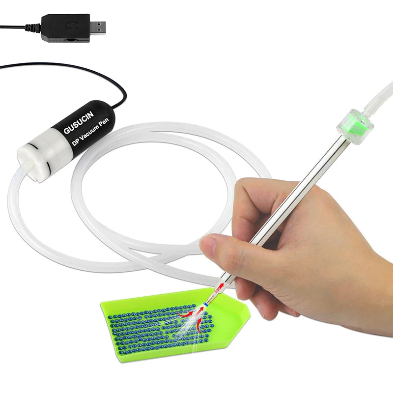 Elektrische diamond painting pen van E-Painter met USB-aansluiting voor comfortabel en schoon knutselen