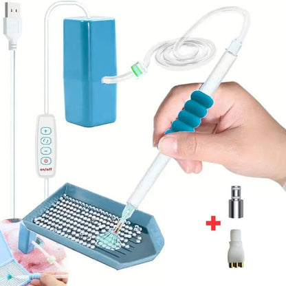 Elektrische Diamond Painting Pen - USB - Blauw