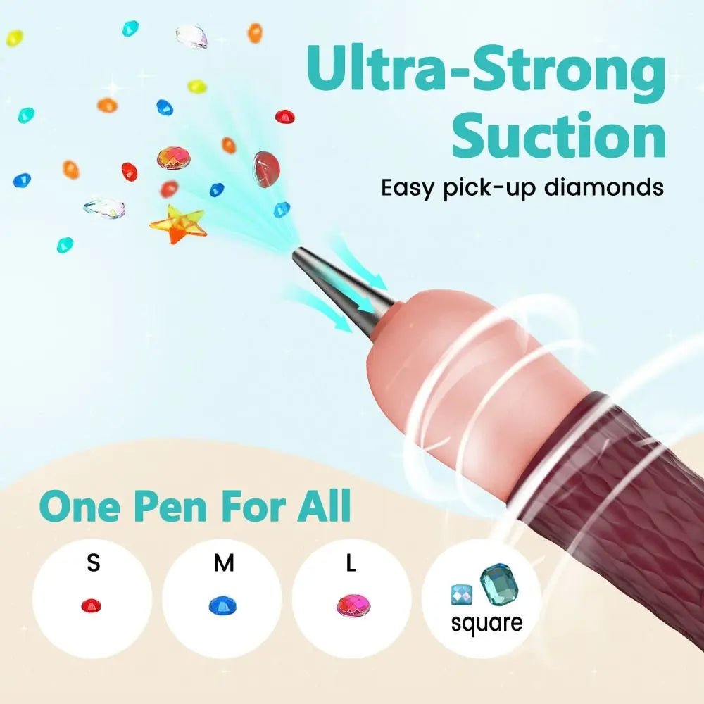 Draadloze elektrische diamond painting pen - Glittercraft