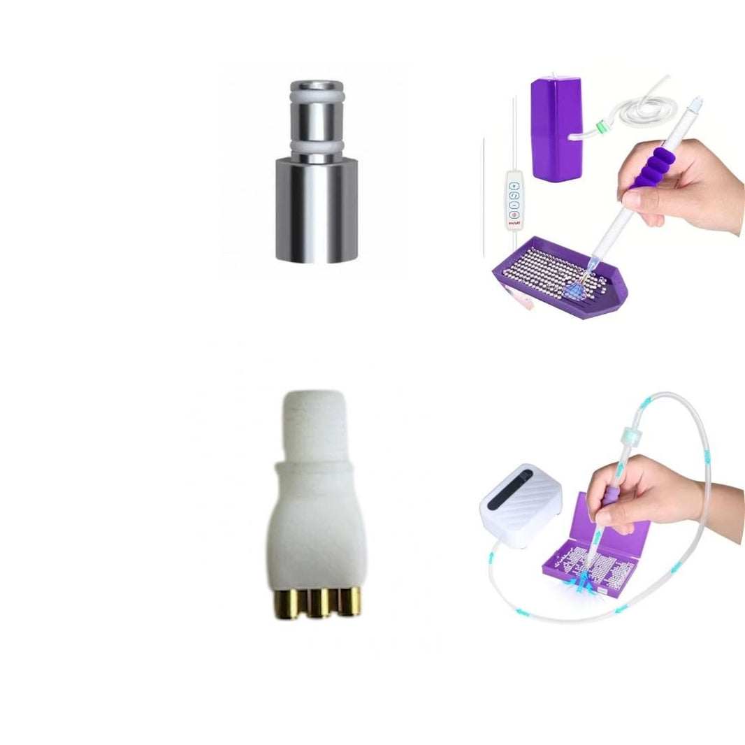 Elektrische diamond painting pen - Opzetstukjes voor meerdere steentjes - Glittercraft