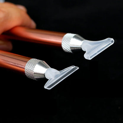 Complete set met professionele diamond painting pen met LED-licht en meerdere opzetstukken.