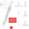 Witte ergonomische diamond painting pen details - ideaal voor het leggen van meerdere steentjes en comfort